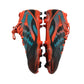 Adidas football boots shoe size UK 1 orange blue and back colourway plastic studs