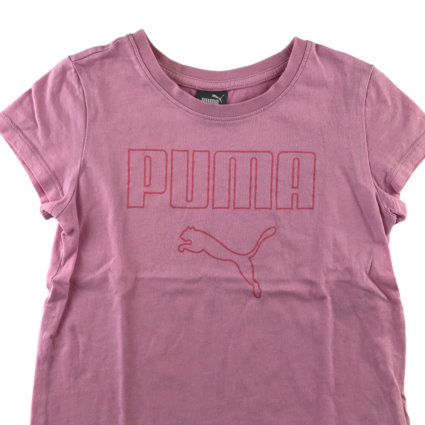 Puma t-shirt 5-6 years light pink short sleeve cotton