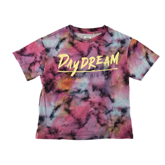 Next t-shirt 5 years pink tie dye short sleeve cotton