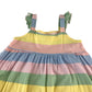 George dress 4-5 years multicoloured pastel stripy cotton
