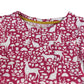 Mini Boden dress 6-7 years fuchsia pink flora and fauna cotton