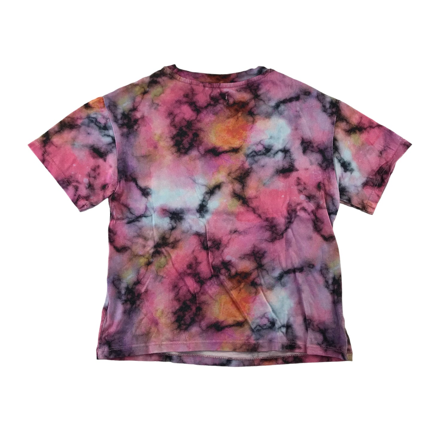 Next t-shirt 5 years pink tie dye short sleeve cotton