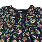 F&F dress 6-7 years navy blue and multicolour floral long sleeve cotton