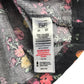 F&F dress 5-6 years black floral corduroy long sleeve with collar cotton