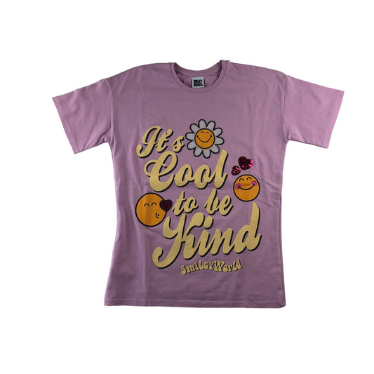 George t-shirt 13-14 years lilac Cool to Be Kind text print cotton