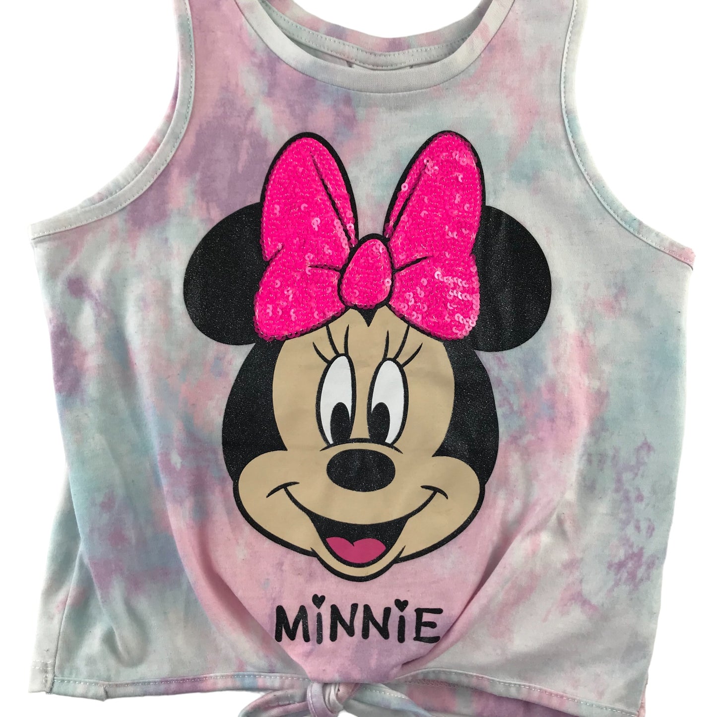 George tank top 5-6 years pink and blue tie dye Minnie Mouse