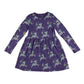 M&S dress 6-7 years lilac unicorn long sleeve cotton