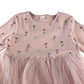 Next dress 5-6 years pink ballet pint design with tulle skirt long sleeve