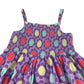 M&S dress 5-6 years purple floral print cotton