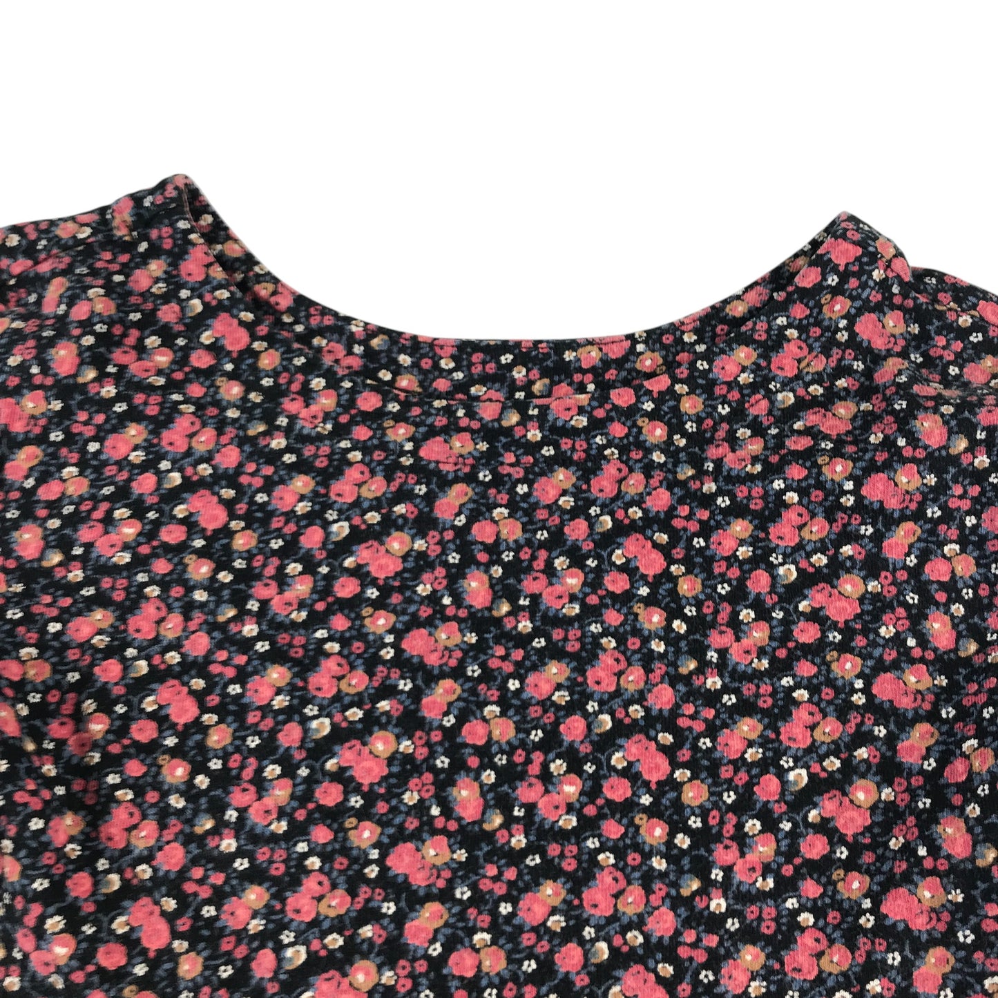 GAP dress 6-7 years red floral long sleeve cotton