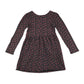 GAP dress 6-7 years red floral long sleeve cotton