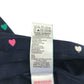 M&S dress 6-7 years navy blue multicolour love hearts cotton