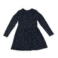 M&S dress 6-7 years navy blue multicolour love hearts cotton