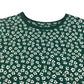 John Lewis dress 7-8 years green floral long sleeve drop waist