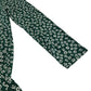 John Lewis dress 7-8 years green floral long sleeve drop waist