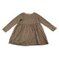 H&M dress 6-8 years light brown leopard spot pattern long sleeve top cotton