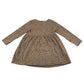 H&M dress 6-8 years light brown leopard spot pattern long sleeve top cotton