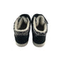 Uovo trainers shoe size 5 black high tops with loop and hook straps