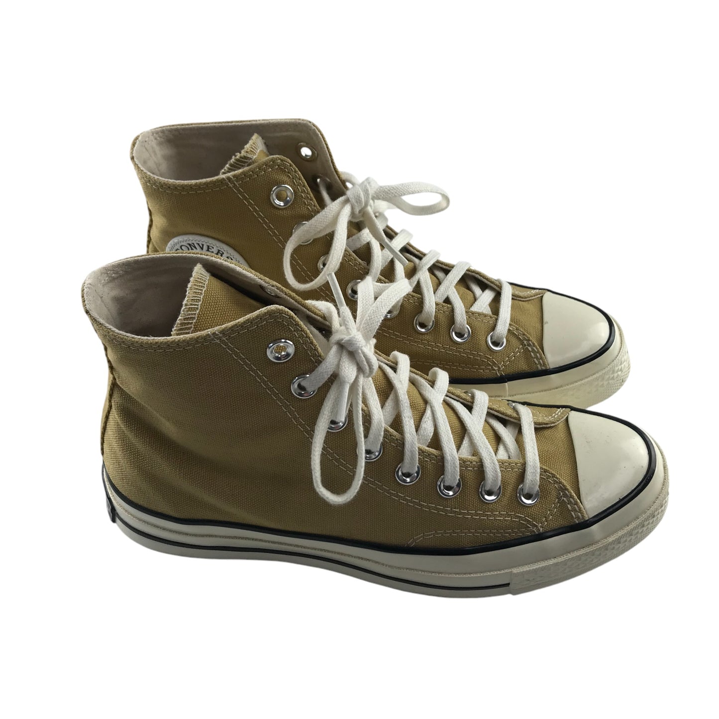 Converse All Star Chuck Taylor trainers shoe size UK 6.5 brownish khaki colour high tops shoes