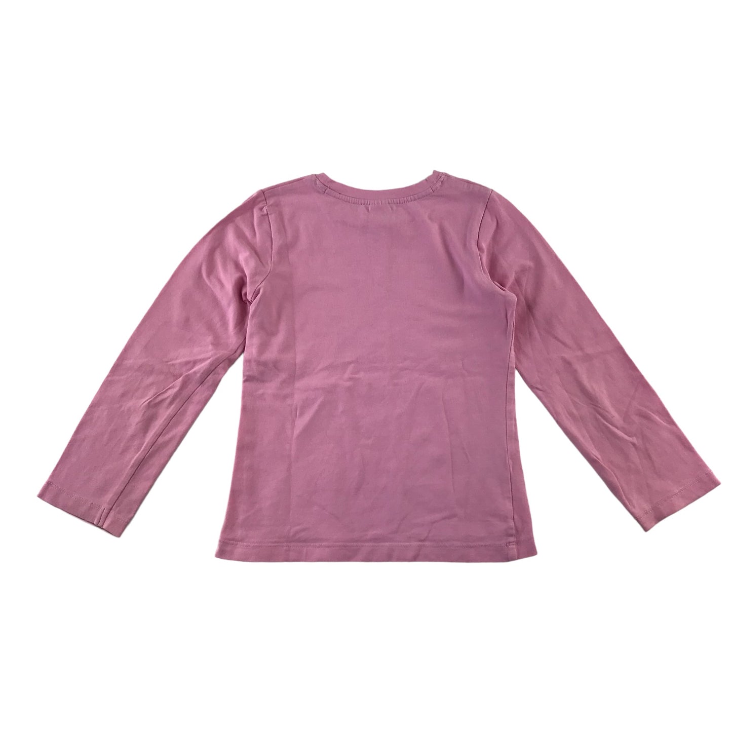 Miniclub t-shirt 5-6 years pink text print long sleeve