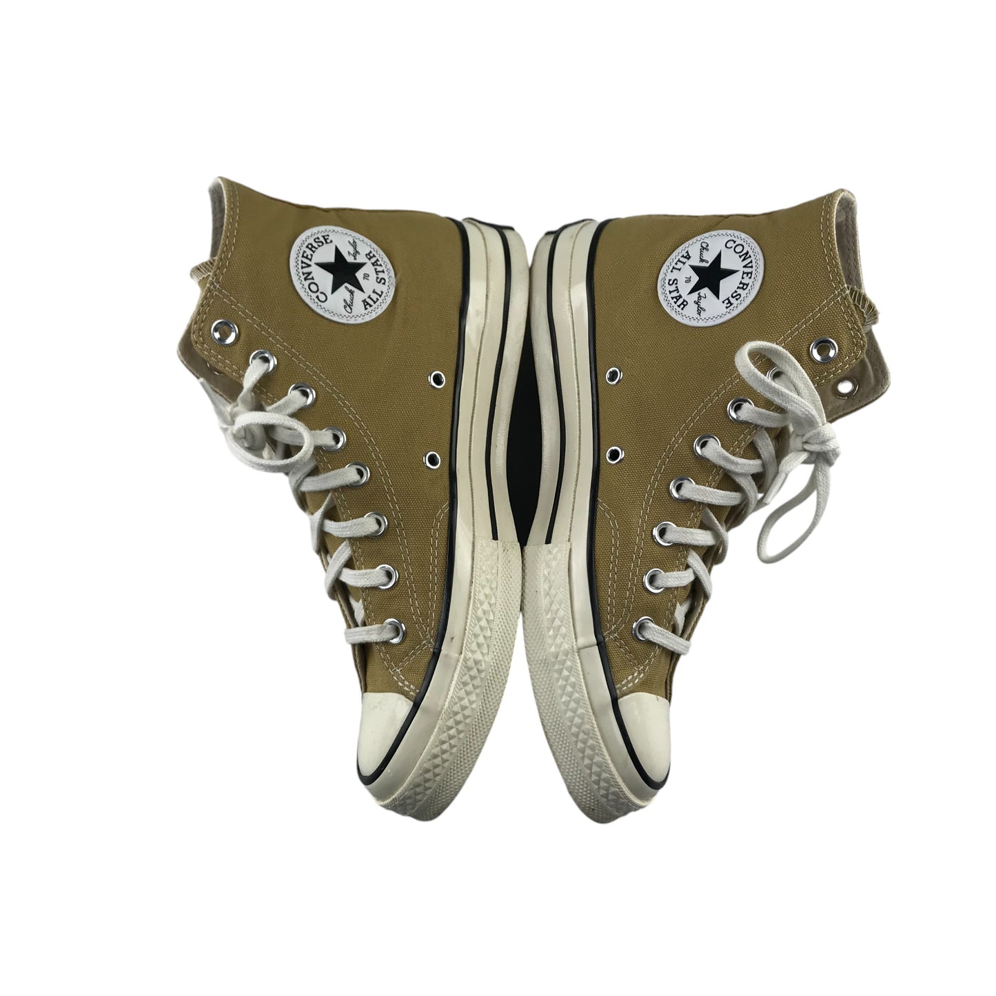 Converse All Star Chuck Taylor trainers shoe size UK 6.5 brownish khaki colour high tops shoes