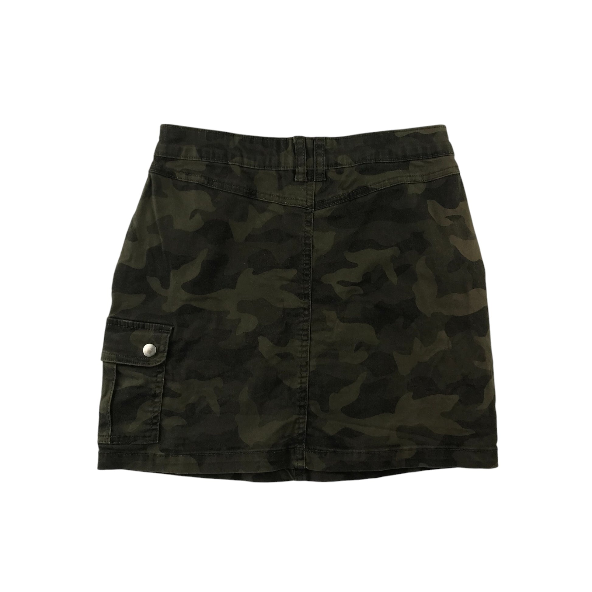 M&Co Kylie Skirt Age 13 Khaki Green Camo Skirt with Cargo Pocket