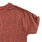 George t-shirt 5-6 years burnt orange short sleeve dotted peplum hem cotton