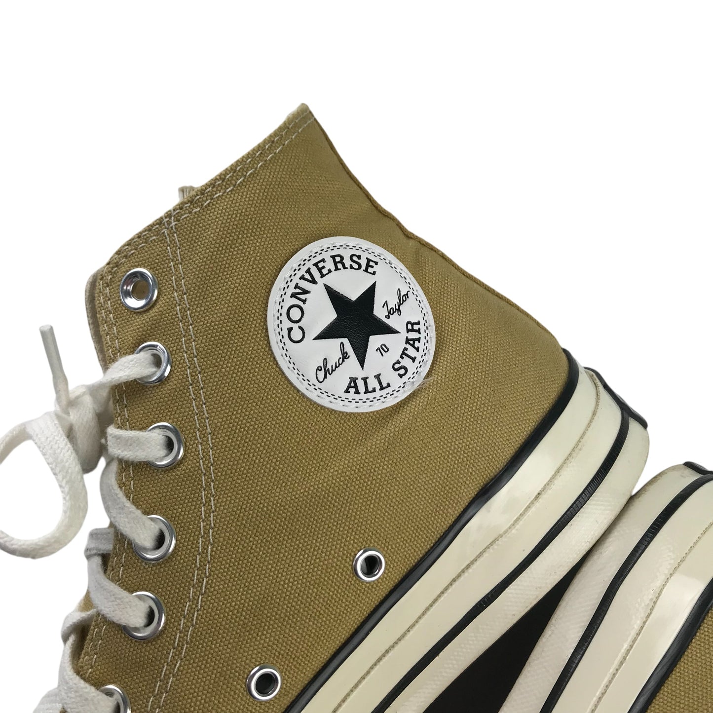 Converse All Star Chuck Taylor trainers shoe size UK 6.5 brownish khaki colour high tops shoes