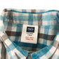 M&Co shirt 4-5 years white light blue checked cotton