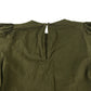 Next dress 6 years khaki plain tiered hem 3/4 length sleeve cotton
