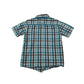 M&Co shirt 4-5 years white light blue checked cotton