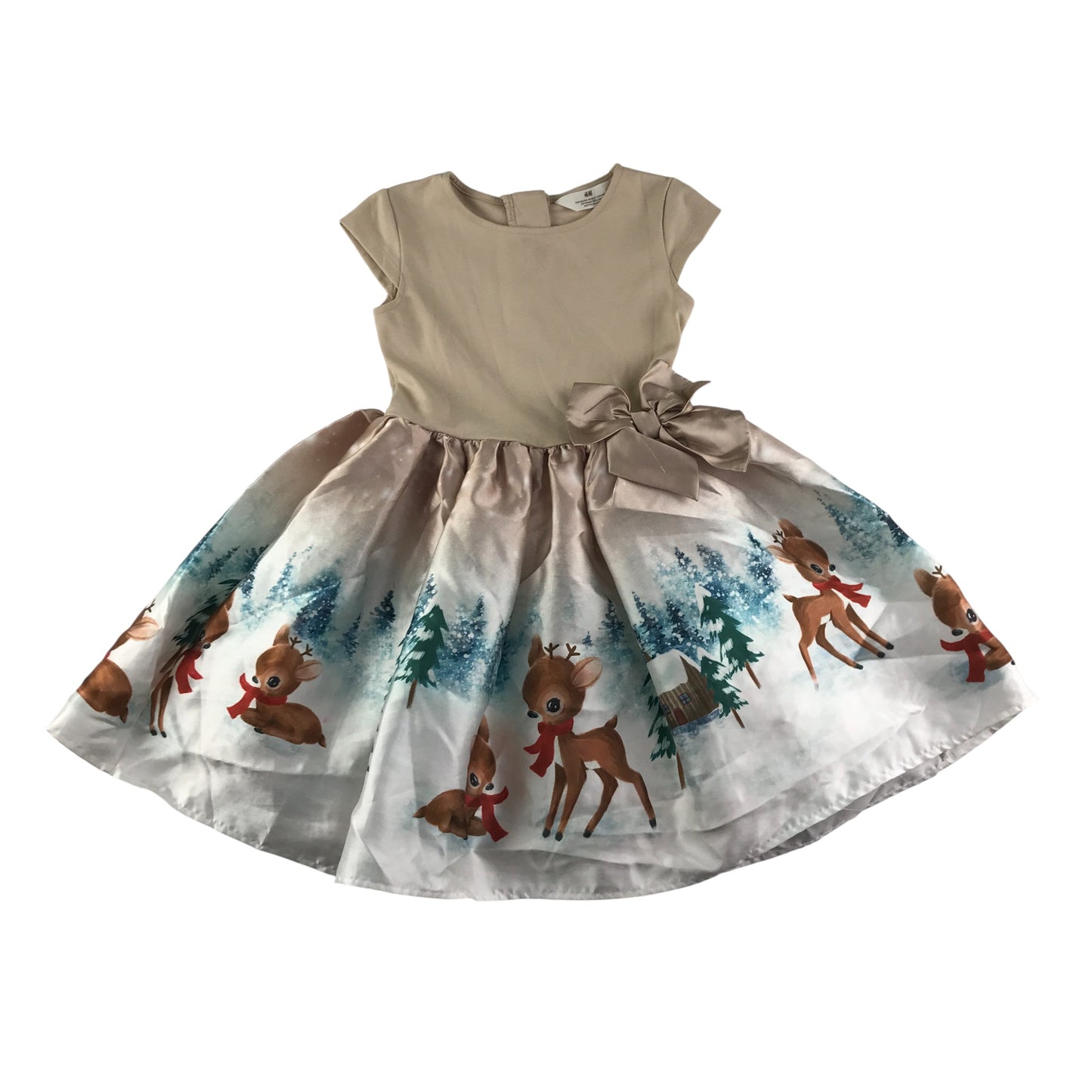 H&M 7-8 Years Beige Dress