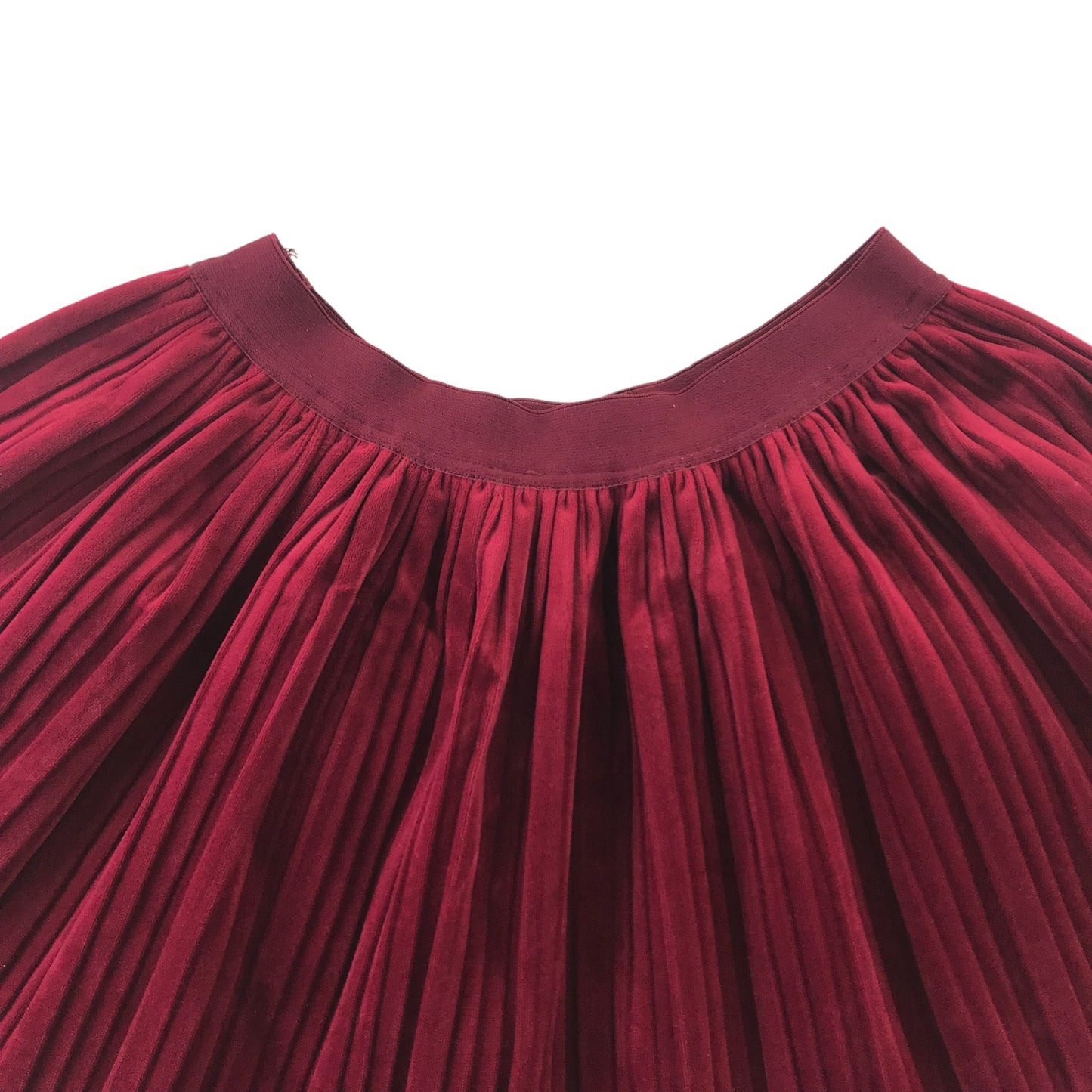 Mayoral Skirt Age 9 Burgundy Velvet Circle