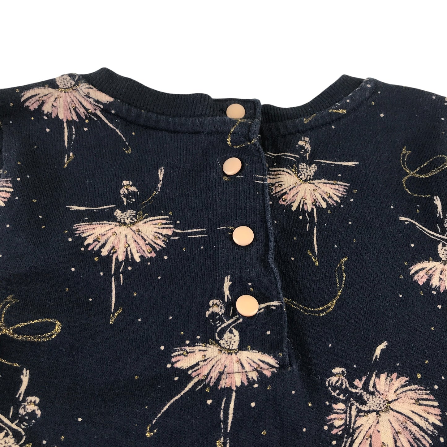 Lulurain dress 5-6 years navy ballerina long sleeve jersey