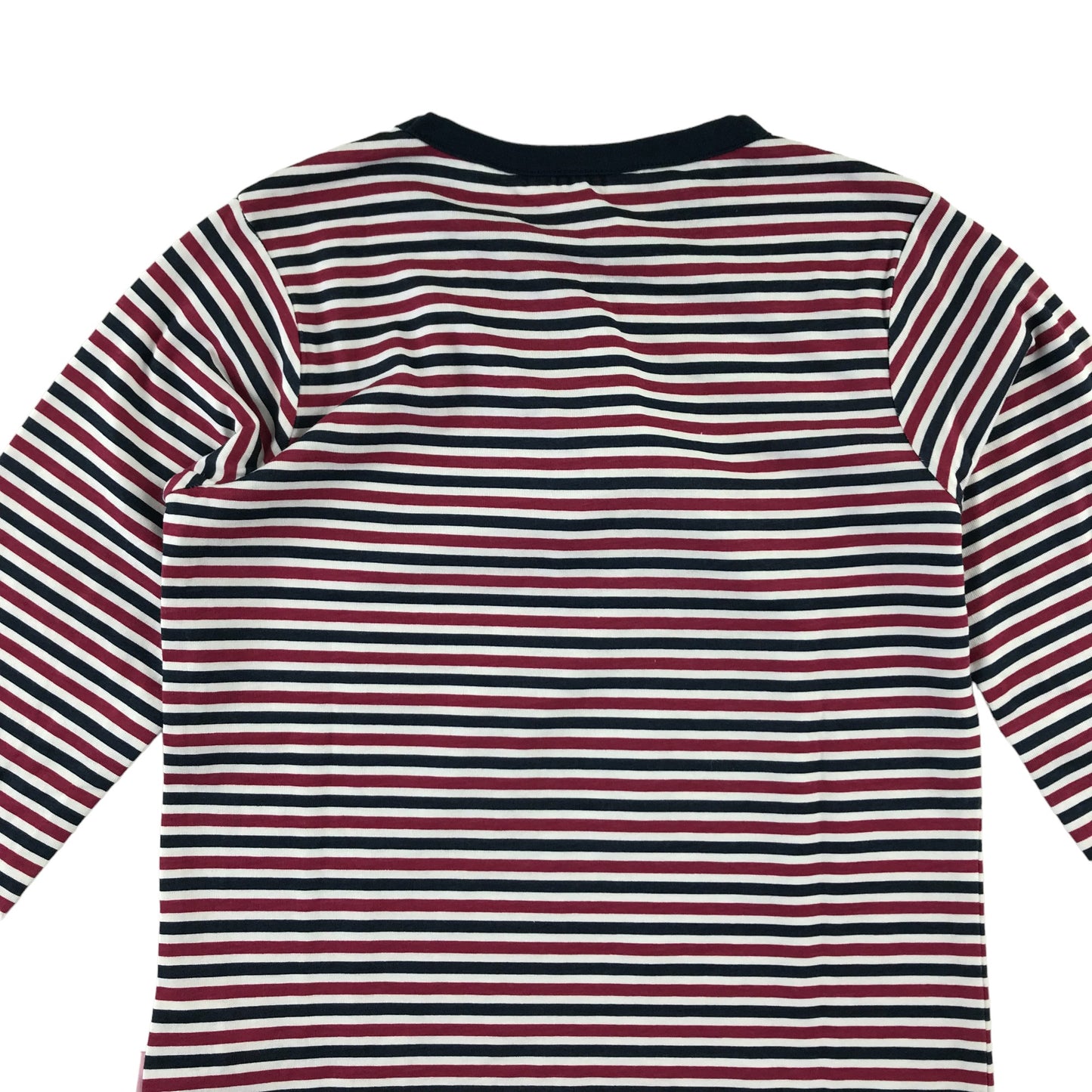 Trespass t-shirt 5-6 years burgundy and navy stripy long sleeve