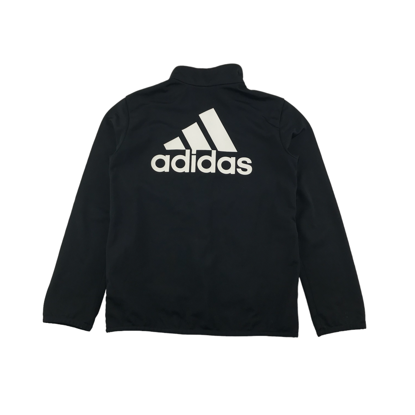 Adidas Sweater Age 7 Black Full Zip Track Top