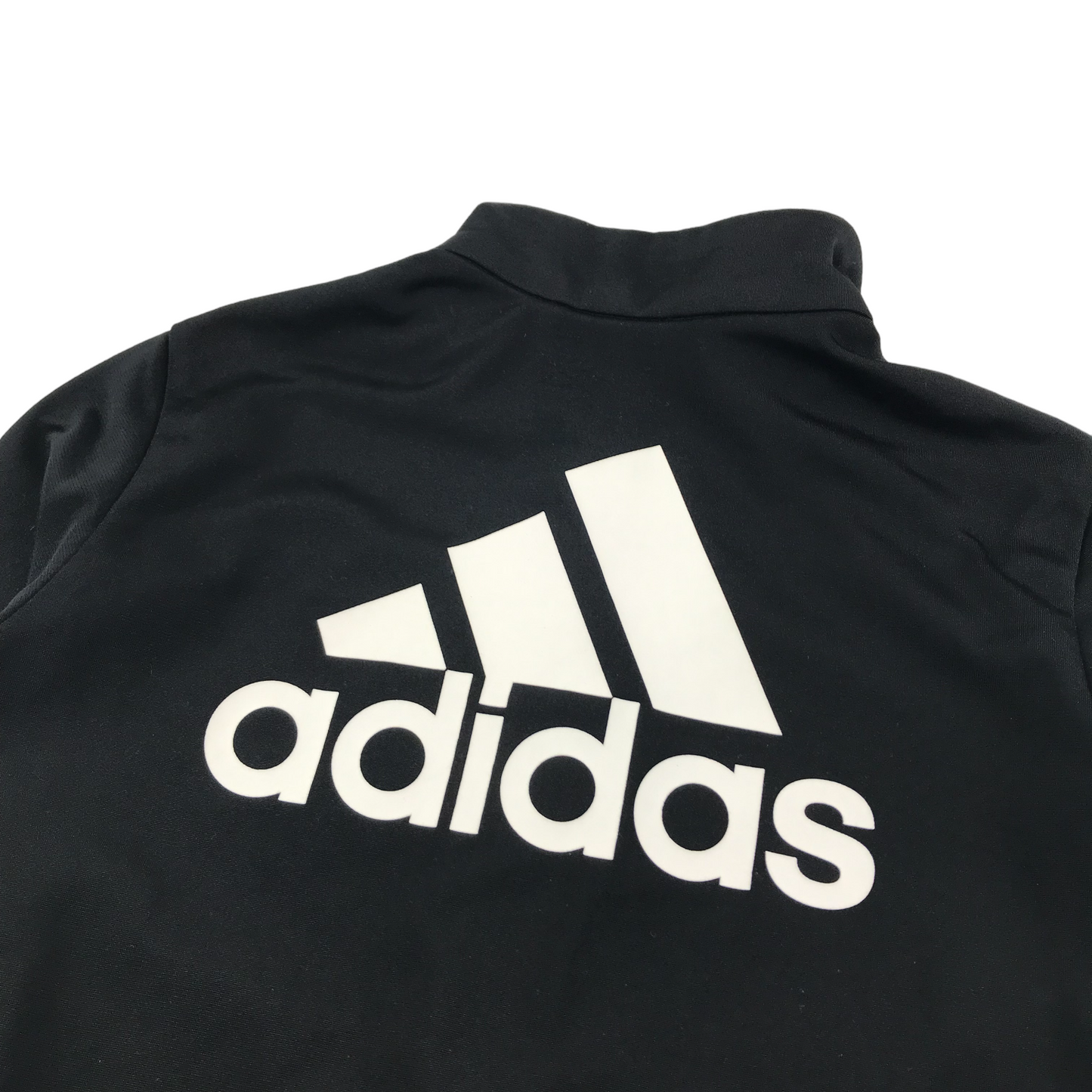 Adidas Sweater Age 7 Black Full Zip Track Top