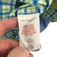 Mini Boden shirt 5-6 years green blue and white checked patterned design cotton