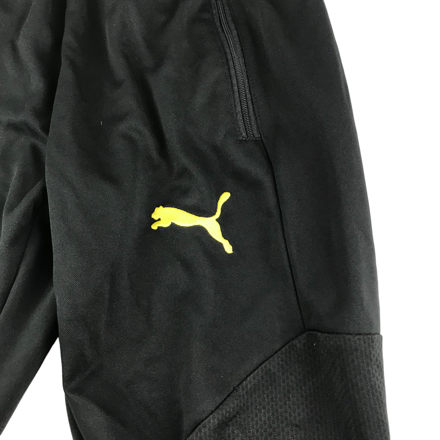 Puma Borussia Dortmund Joggers Age 7-8 Black with pockets