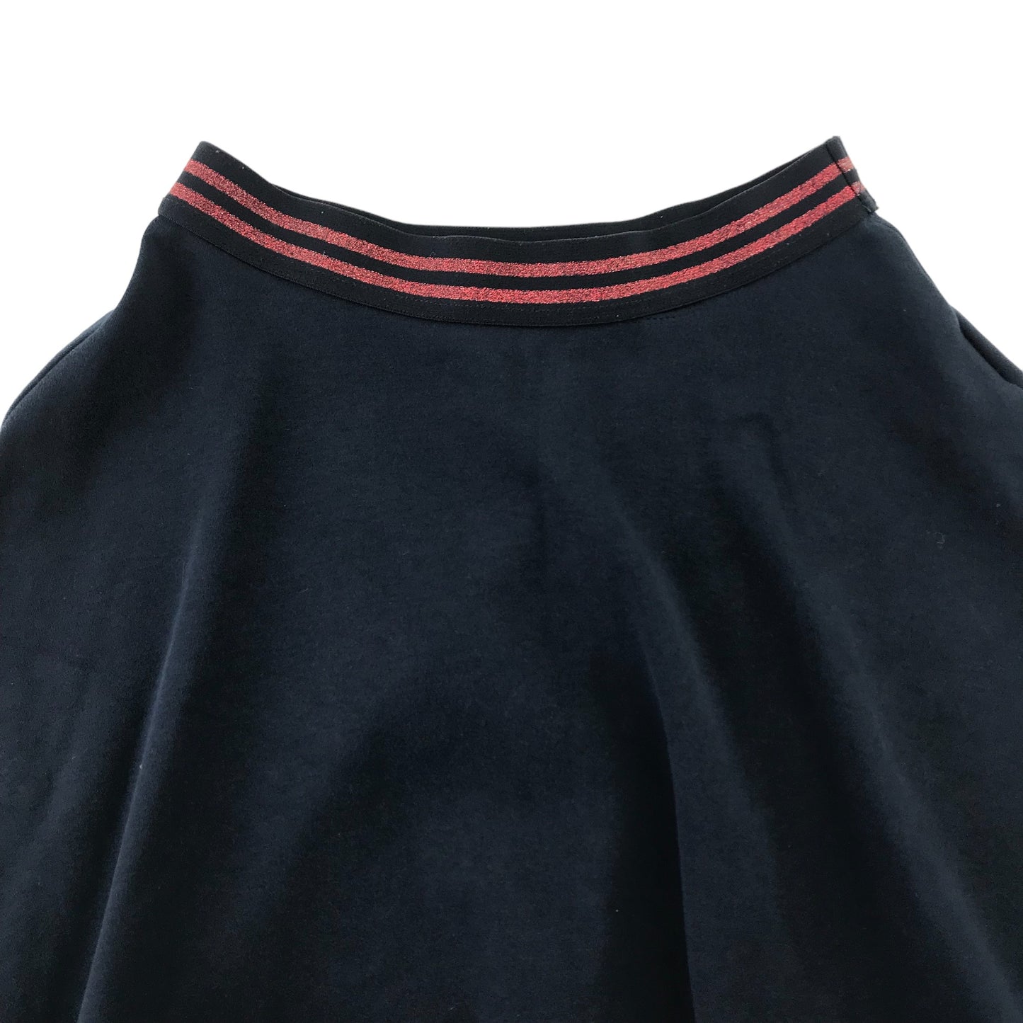 Galeries Lafayette Skirt Age 10 Navy Glittery Waist Band Jersey