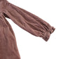 M&S dress 5-6 years pink plain corduroy texture tiered A-line cotton