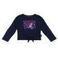 Tu t-shirt 5-6 years navy blue long sleeve Disney Aladdin cropped cotton