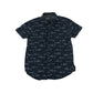 Primark shirt 7-8 years navy shark print design cotton