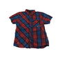 Saltrock shirt 9-10 years red and blue checked design pattern cotton
