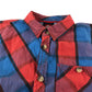 Saltrock shirt 9-10 years red and blue checked design pattern cotton