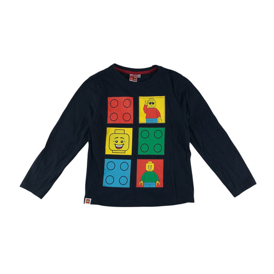 Lego t-shirt 5-6 years navy blue print pattern long sleeve