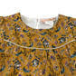 Les p'tits mômes dress 6 years mustard yellow floral print A-line