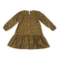 Les p'tits mômes dress 6 years mustard yellow floral print A-line