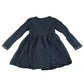 Next dress 7 years navy blue zigzag pattern A-line dress cotton