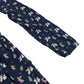 John Lewis dress 7 years navy blue rabbit and leaf print A-line dress